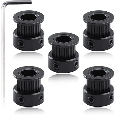 Uxcell Aluinu XL 15 Teeth 5 Bore Tiing Belt Idler Pulley Flange - View #8