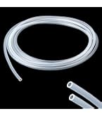 Tuyau Silicone Alimentaire 2m 4x6mm - Tube Transparent Flexible Résistant Haute Température