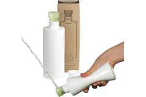 CULOCLEAN.COM CuloClean Bidé De Mano con Botella (330ml) para WC (Brilla en la oscuridad). Hecho en España. El bidet portátil más discreto. Ducha sanitaria, de viaje, tapón acoplable a cualquier botella de plástico