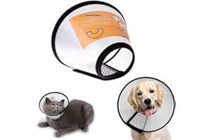 BOENTA Collerette pour Chien Collerette de Protection pour Chien Buster Colliers pour Chiens Chien Cônes Après La Chirurgie Doux Pet Entonnoir Cône 2+