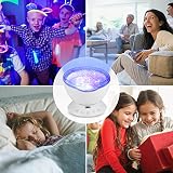YISSVIC LED Ozean Projektor Lampe Schlaf Nachtlicht Lichtwecker mit Musik Fernbedienung Romantische Dekoration für Baby Kinder Schlafzimmer Wohnzimmer Party Kindergeburtstag Geschenk - 9