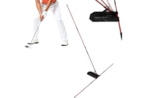 Penitue Pro Golf Alignment Sticks Halter, Golf Swing Plane & Path Trainingshilfe Haltungsausrichtungstrainer für Anfänger Enthusiasten und Golfer jeden Alters