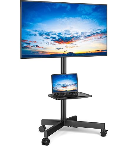 Trépied TV standard - mobile - réglable en hauteur - Support TV - Achat