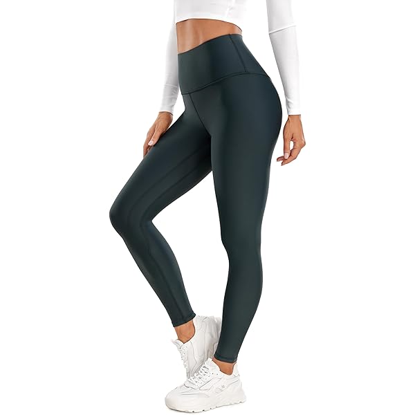 CRZ YOGA Damen Radlerhose High Waist - Butterweiche Leggings Für Sport & Alltag - Mit Tasche 8/13/20cm