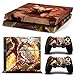 Produktbild Playstation 4 + 2 Controller Aufkleber Schutzfolie Set - God of War (6) /PS4