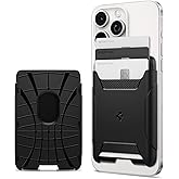 Spigen MagSafe Destekli C&uuml;zdan Rugged Armor 2 Mag Fit (3 Kartlık) Siyah - AFA07150 (Spigen TR Garantili)