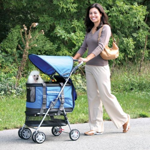 PET-STROLLER-PUSHCHAIR-FOR-PETS-IN-BLUE-COLOUR-all-in-one-pet-stroller-pet-carrier-dog-car-seat