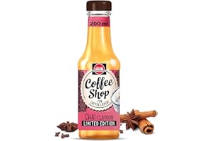 ‎SCHWARTAU Schwartau Coffee Shop Chai Sirup - Barista-Qualität für Kaffee-Kreationen und Kaffeespezialitäten, Kaffeesirup nur mit natürlichen Aromen, 200ml
