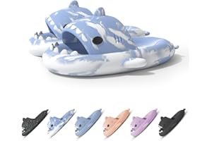 OEAK Chanclas Tiburon Niños Adultos Sharky Chanclas Mujer Hombre Verano Casa Comodas Chanclas Playa Mujer Antideslizantes Zapatillas Tiburon Piscina Ducha Originales Divertidas