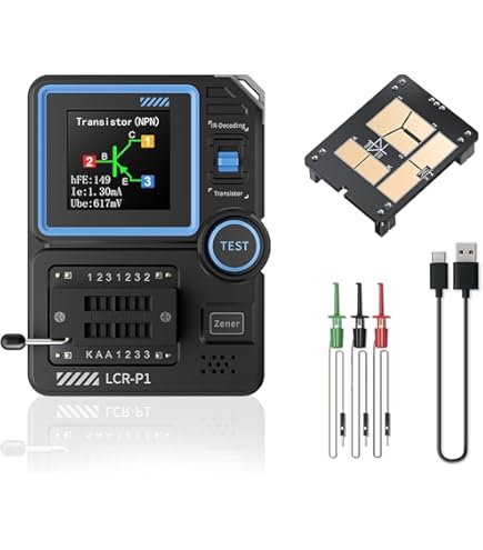 PeakTech 3355 – Multímetro digital RMS, resistente al agua (IP67), pantalla LCD, 4000 cuentas, portátil, rango automático, REL-Data Hold, voltímetro, probador de continuidad - CAT III 1000 V