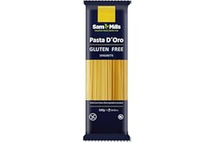 Sam Mills - Spaghettis Sin Gluten - 1 paquete de 500 g - 100% Harina de Maíz - Fabricado en Instalaciones Sin Gluten - Mejora el Tránsito Intestinal - Ideal para Dietas Veganas