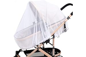 YUEMING Universal Insektenschutz, Mückennetz für Kinderwagen Buggy Babyschalen und Reisebetten, Moskitonetz mit Gummizug Schutz vor Wespen und Stechmücken Dank Feinem Netzgewebe