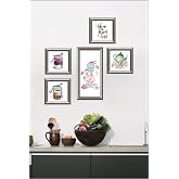 Dekolia 5 Par&ccedil;a Dekoratif Mdf Tablo Seti &Ccedil;er&ccedil;eve G&ouml;r&uuml;n&uuml;ml&uuml; DEKOLIADKG014