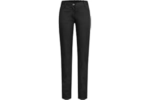 GREIFF Damen Arbeitshose Five-Pocket 5319 Cuisine Basic - Regular Fit Hose mit Gummibund hinten - Gastronomie, Service, Küche & Restaurant - Grüner Knopf Zertifiziert