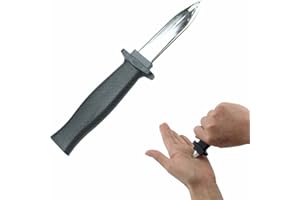 Wendy Mall 2 PCS Retractable Knife Joke Trick Halloween Props Toy Disappearing Dagger Fake Plastic Blade Magic Toy