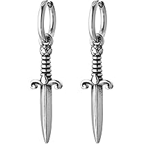 Orecchini A Cerchio Minimalisti Huggie. Orecchini A Cerchio Con Catena - Foto 5