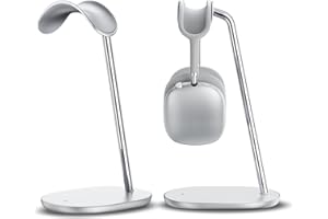 BENKS Soporte para Auriculares, Soporte para AirPods MAX, Soporte Cascos Gaming de Sobremesa, Compatible con AirPods MAX, Beats, Bose, Sony, Senheiser y Otros Auriculares - Blanco
