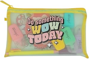 MR. WONDERFUL Mr.Wonderful - Pencil case with extras - Do czegoś dziś WOW x x x, Wielobarwny, 21x3x14, Casual