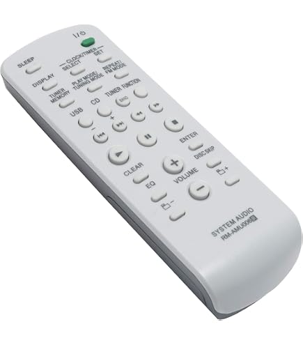 AULCMEET RMT-AM330U Télécommande Rechange pour Sony Audio System HCD-SHAKEX30 MHC-V21D MHC-V71 MHC-V71D MHC-V50D MHC-V13 MHC-V50 MHC-V77DW MHC-V21 MHC-V77W MHC-V02