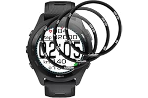 Beukei Panzer Schutz Glas für Garmin Forerunner 265, 3 Stück Handyglas[Anti-Kratzen][Sans Bulless][9H Härte] Display Schutzfolie
