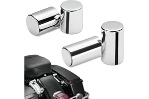 Amazicha Chrome Docking Hardware Covers Kit 4 PCS Compatible for Harley Davidson Touring Street Glide, Electra Glide, Road Glide, Road King 2009-Later