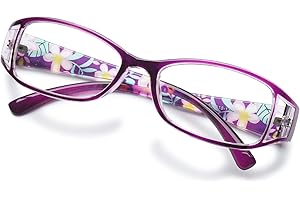 KOOSUFA Okulary do czytania damskie pomoc w czytaniu pomoc w widzeniu optyka oczu jakość kwiaty okulary pełne obramowanie 1.0 1.25 1.5 1.75 2.0 2.25 2.5 2.75 3.0 3.5 4.0 4.5 5.0 5.5 6.0