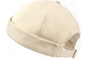 Zylioo XXL czapka z daszkiem bez brzegów czapka na zegarek dla dużych głów duże czapki typu Trawler czapka oversize zwinięty mankiet czapka z czaszką