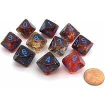 Acheter Set de 10 Dés 10 Faces Festive - Accessoires - Chessex