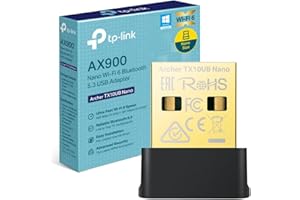 TP-Link AX900 WiFi 6 WiFi USB, Bluetooth 5.3, Chiavetta WiFi per PC Fisso, Dual Band 5GHz 600Mbps + 2.4 GHz 286 Mbps, Supporta Windows 11/10, Design Nano, MU-MIMO, OFDMA, WPA3, Archer TX10UB Nano
