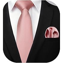 Set Cravatta E Fazzoletto Da Taschino Uomo - Tinta Unita Per Matrimoni E Ufficio - Foto 2