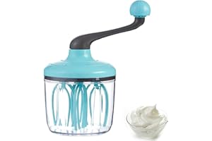 Eastuy Mélangeur à crème à manivelle - Batteur à œufs Manuel pour Usage Domestique,Mélangeur à Batteur à œufs Manuel Fouet à crème pour œufs à manivelle Cuisson Cuisine