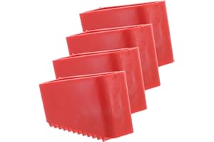 Garneck 4 piedini in gomma di ricambio per scale – Piedini antiscivolo per scaletta e scala in legno – Ideale per piedini 40 x 20 – Protegge il pavimento e garantisce stabilità