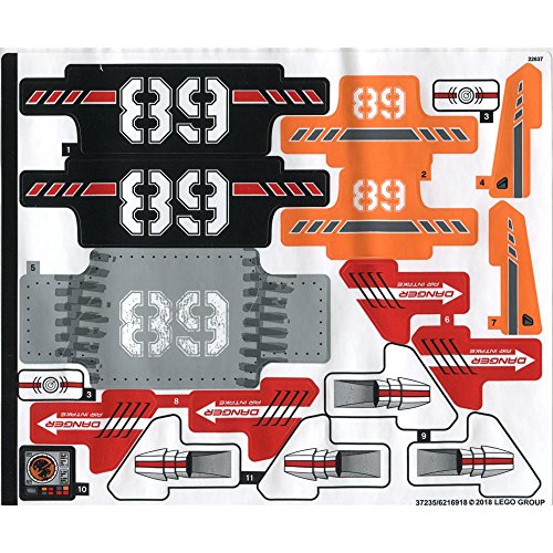 Preisvergleich Produktbild LEGO® Aufkleber für Set 42076 - (37235 / 6216918)