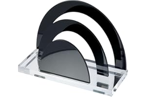 Wedo Acryl Exklusiv 0603001 Porte-lettres 2 compartiments Transparent/Noir