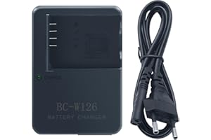 FIRPOESL BC-W126 Ladegerät für Fujifilm FinePix X-H1 X-PRO1 X-PRO2 X-PRO3 X-T1 X-T2 X-T3 X-T10 X-T20 X-T30 X-T100 X-T200 XE1 XE2 XE3 XA1 XA2 XA3 XM1 HS35 HS33