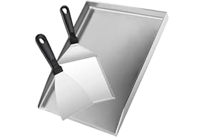 AIKVIGSS Burger Set, Set Professionnel pour Burger avec Presse à Burger, Grande Spatule & Spatule - Accessoires de Barbecue Cadeau pour Homme