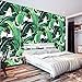 Produktbild Kuamai Benutzerdefinierte Wandbild Tapete Europäischen Stil Retro Handgemalten Regen Wald Pflanze Bananenblatt Pastoralen Wandbild Tapete 3D-360X280Cm