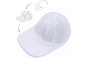 FINEVERNEK Lave Casquette de Baseball, Cage de Nettoyage des Casquette, Support Pliable pour Casquette pour Machine à Laver & Lave-Vaisselle, Support de Protection pour Casquette de Baseball avec Cadre de Lavage