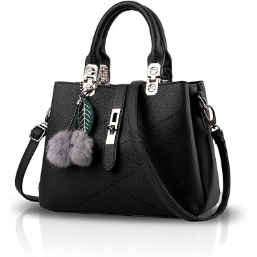 HDGSAFD Set di 2 piccole borse da donna retrò a tracolla per ragazze, borsa da festa (nero, bianco