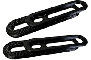 BEISDIRECT 2 PCS Head Strap Adapter for Meta Quest 3 Head Strap for Quest 2 Head Strap Connection to Quest 3 Head Strap Accessories 3D Printed (Black)