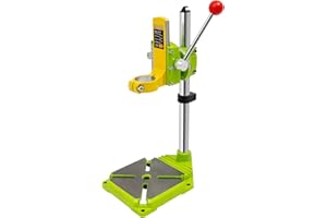 Romyix Adjustable Drill Stand, Multifunction Electric Power Drill Press Workbench Top Table Holder for Home DIY Industry Work, 38-43mm