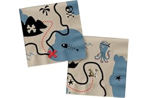Folat 27469 Decorazione pirata per compleanno bambini - Tovaglioli - Pirate Party - 33 x 33 cm - 20 pezzi - Stoviglie per feste a tema pirata per bambine e bambini