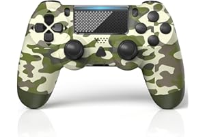 YCCSKY Manette pour PS4, Contrôleur sans Fil pour PS4, Fonctions Audio à Double Vibration/Pavé Tactile/Gyroscope à 6 Axes Contrôleur Gamepad Mannette de Jeu Compatible avec Console PS4/Slim/PC/Pro