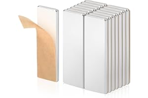 QOUBNIC 15 Piezas Imanes Adhesivos Potentes, 38 x 8 x 2 mm Imanes Adhesivos Imanes pequeños, Imanes de Neodimio para Frigorífico, Fotos, Manualidades