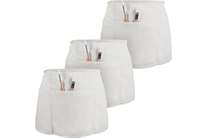 Conda 3 Pack Waist Apron, Short Apron With Pockets, Chef Apron for Women Men, Waitress Apron for Home Restaurant Bar, Cooking Cleaning Gardening Painting