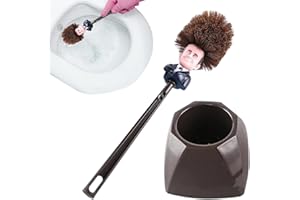 Ecoticfate Nettoyant pour Toilette Macron, Brosse WC France Président Balai Toilettes Emmanuel Macron Toilette, WC Drôle Commandant dans La MerOriginal Trump Toilette Brosse
