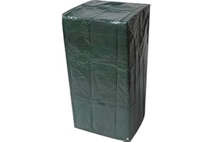 Marko Outdoor Heavy Duty Waterproof Furniture Covers Tarpaulin Woven PE Dark Green Garden Patio Chairs Table BBQ Bench (Chair Cover)