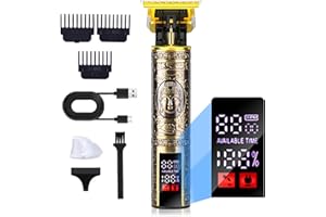 DAILINK Maquina Cortar Pelo Profesional, Maquina de Afeitar Hombre, Cortapelos Hombre, Afeitadora Cortador con Digital LCD Maquina Recortar Barba, Maquina de Cortar el Pelo para Contornos