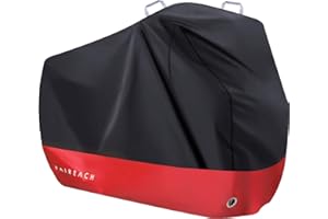 FAIREACH Funda Bicicleta Exterior Impermeable, Cubierta Bicicleta con Tejido 210D Premium, contra Lluvia Sol Polvo para Bicicletas de Montaña y Carretera, Funda Bicicleta Plegable con Bolsa de Almacenamiento