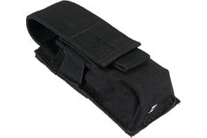 P Prettyia Tactical Militar Linterna Antorcha Cinturón Funda Titular Bolsa Negro